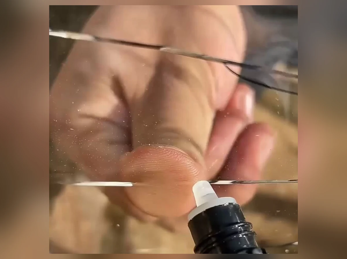 Peel the Film & Shave Away Excess Surface Resin